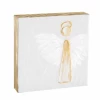 Mudpie Decor Gold Large Angel Block Plague