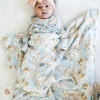 Rockin Royalty Infant Clothing Heavenly Petals Plush Swaddle