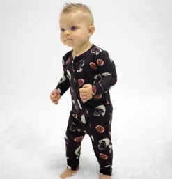 Sweet Bamboo Infant Clothing MVP Zippered Romper