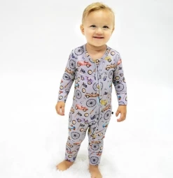 Sweet Bamboo Infant Clothing Grayson Zippered Romper