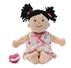 THE MANHATTAN TOY COMPANY Toys Baby Stella Peach Doll With Black Pigtails