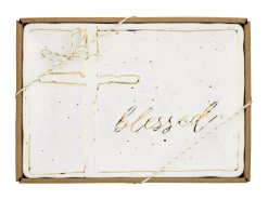 Mudpie Decor Cross Sentiment Boxed Platter