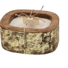 Mudpie Decor Gold Wood Candle