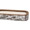 Mudpie Decor Silver Long Wood Candle
