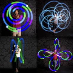 Fun In Motion Toys Spinballs LED Rechargeable Poi