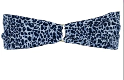 Headbands Of Hope Gold Accent Twist Turban- Black & Grey Jaguar