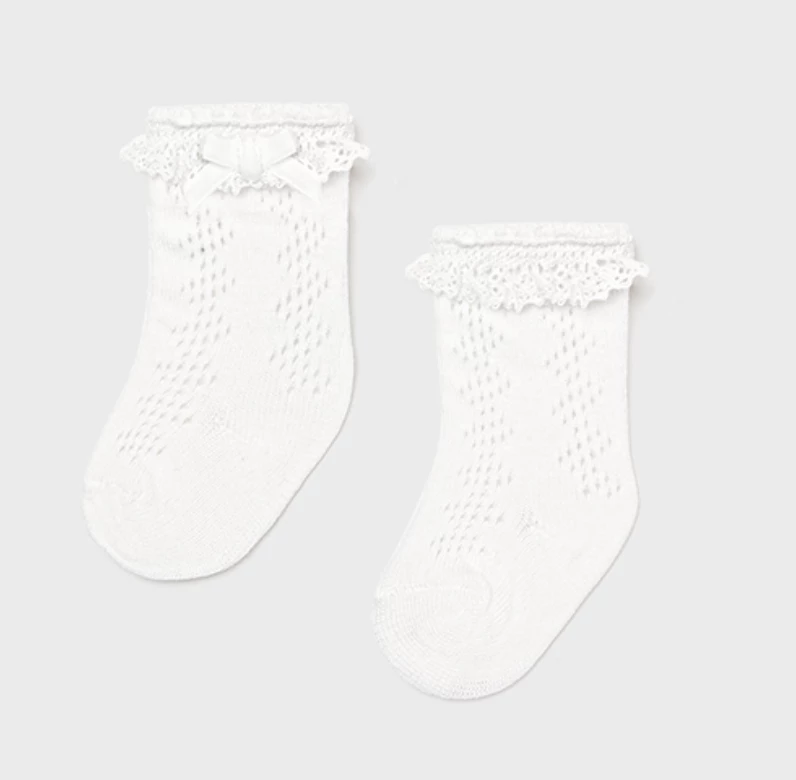 Budget ⌛ Mayoral Accessories Baby Accessories White Knee High 🧦 Socks 😀 1 Mayoral Accessories Baby Accessories White Knee High Socks