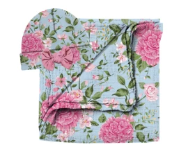 JANE MARIE BABY Baby Accessories Carnation Swaddle & Beanie Set
