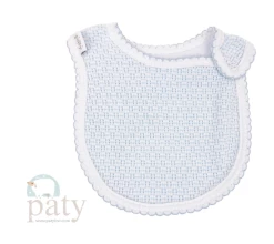 Infant Clothing Paty Bib W/Side Opening Blue