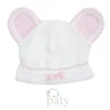 Baby Registry Paty Bear Cap White W/Pink Ears