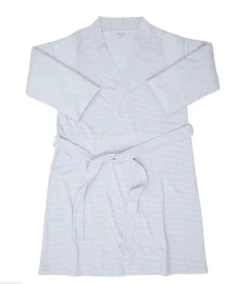 Kissy Kissy Simple Stripes Blue Adult Robe