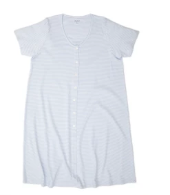 Kissy Kissy Simple Stripes Blue Adult Nightgown Infant Clothing
