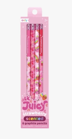 OOLY Lil Juicy Scented Graphite Pencils - Strawberry Toys