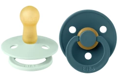 Baby Registry Nordic Mint/Forest Lake 2pk Bibs Paci