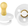 Bibs Pacifier White 2pk Bibs Paci