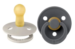 Baby Registry Sand/Iron 2pk Bibs Paci