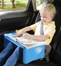 HEARTHSONG Portable Folding Lap Desk With Storage Activity Tray - Blue