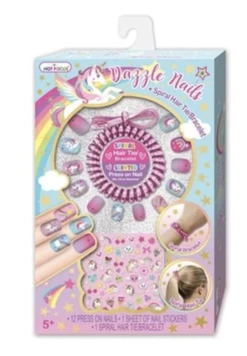 HOT FOCUS INC Unicorn Dazzle Nails & Hair Tie Toys