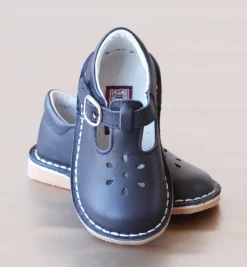 L'Amour Shoes Joy T-Strap Mary Jane Navy