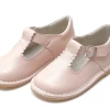 L'Amour Selina Scalloped T-Strap Mary Jane Pink