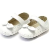 L'Amour Clara Leather Baby Mary Jane White