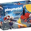 PLAYMOBIL Toys Firefighters With Water Pump