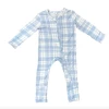 Baby Registry Baby Blue Plaid Footie