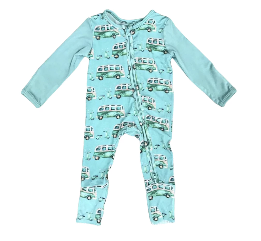 Budget 🌟 Rockin Royalty Retro Van Footie Infant Clothing 🌟 1 Rockin Royalty Retro Van Footie Infant Clothing