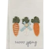 Mudpie Decor Carrots Applique Towel