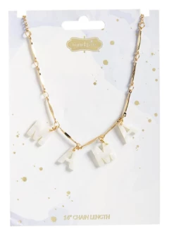 Mudpie Accessories Mama Necklace Blue Baby Accessories