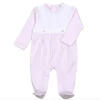 Baby Registry Pink Stripes Pima Bib Footie