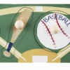 Mudpie Accessories Baseball Wooden Knob Puzzle