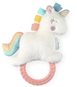 Itzy Ritzy Baby Accessories Ritzy Plush Rattle Pal With Teether- Unicorn