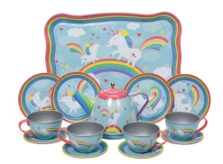 SCHYLLING Toys Unicorn Tin Tea Set