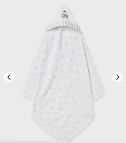 Mayoral Accessories Baby Accessories Cherry Print Hooded Towel