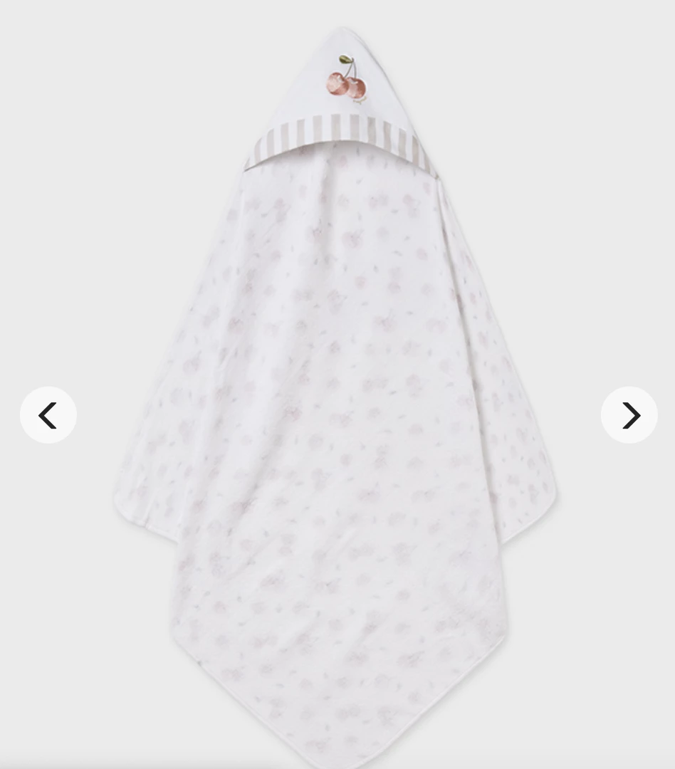 Wholesale ๐ Mayoral Accessories Baby Accessories Cherry Print Hooded Towel ๐คฉ 1 Mayoral Accessories Baby Accessories Cherry Print Hooded Towel