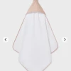 Baby Registry Pink W/Gold Heart Hooded Towel