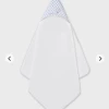 Mayoral Accessories Baby Accessories Ant Family Blue Gingham Hooded Towel