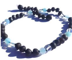 Momma Goose Products Waterfall Baby Necklace Baltic Amber And Clear Quartz Baby Accessories