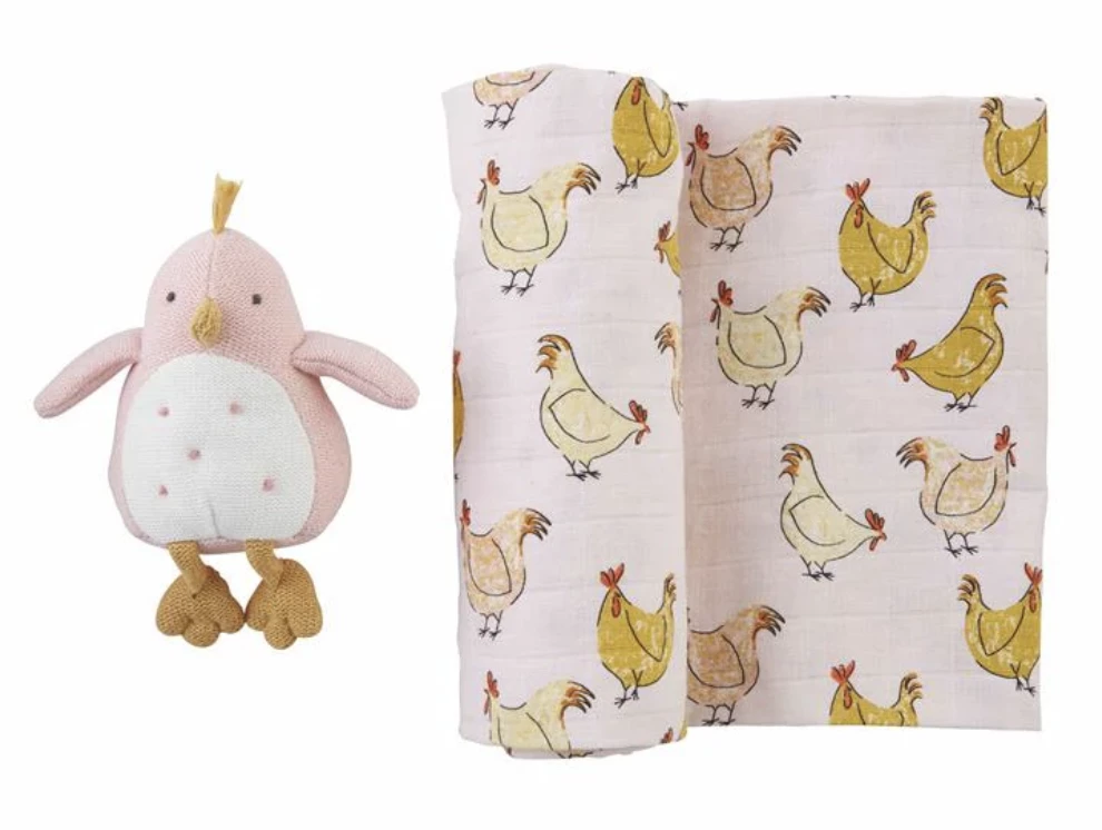 Best reviews of 🔥 Baby Registry Chicken Swaddle & Rattle Set 😀 1 Baby Registry Chicken Swaddle & Rattle Set