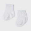 Mayoral Accessories White 2pk Sock Set Baby Accessories