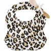 Baby Registry Leopard Silicone Bib & Spoon