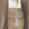 Baby Deer Tan Leather Loafer Shoes