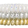 HOT FOCUS INC Toys Neutral Metallic Hair Ties- Pack Of 3