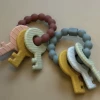 Three Hearts Baby Accessories Key Rattle Teether