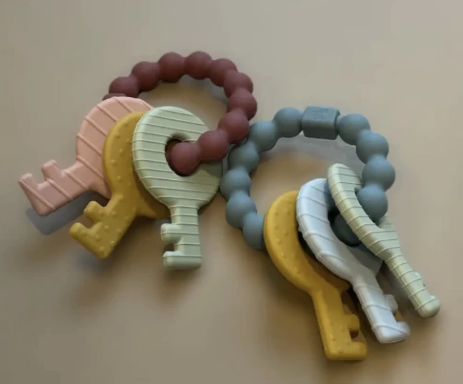 Best reviews of 💯 Three Hearts Baby Accessories Key Rattle Teether 🔔 1 Three Hearts Baby Accessories Key Rattle Teether