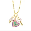 ZOMI GEMS Heart, Lollipop, & Key Necklace Gifts