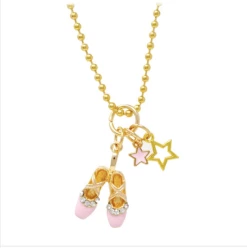 ZOMI GEMS Ballet Slippers & Stars Necklace