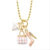 ZOMI GEMS Heels, Purse & Gem Gold Necklace