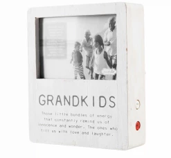 Mudpie Decor Grandkids Voice Recorder Frame